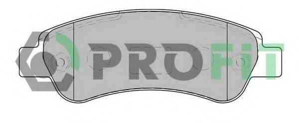 Комплект гальмівних колодок, дискове гальмо PROFIT 5000-1927