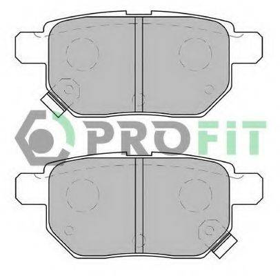 Комплект гальмівних колодок, дискове гальмо PROFIT 5000-2013