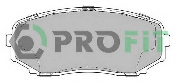 Комплект тормозных колодок, дисковый тормоз PROFIT 5000-2019
