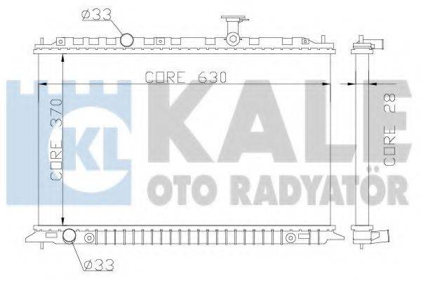 Радиатор, охлаждение двигателя KALE OTO RADYATOR 359100