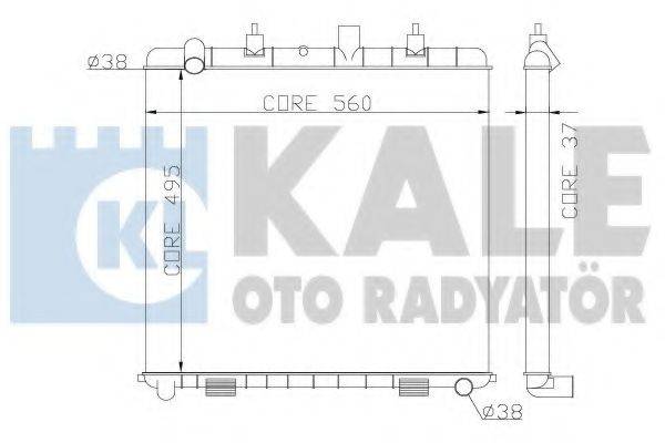 Радіатор, охолодження двигуна KALE OTO RADYATOR 359300