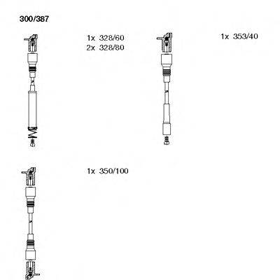 Комплект проводов зажигания BREMI 300/387