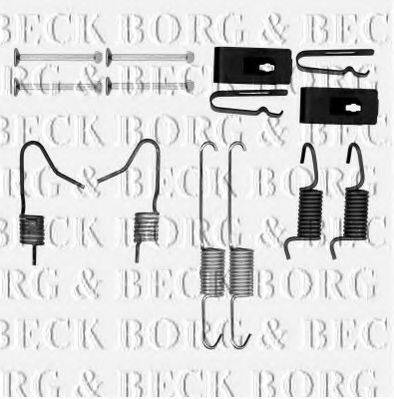 Комплектующие, колодки дискового тормоза BORG & BECK BBK6167