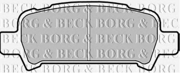 Комплект гальмівних колодок, дискове гальмо BORG & BECK BBP1705