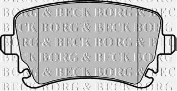 Комплект гальмівних колодок, дискове гальмо BORG & BECK BBP1930