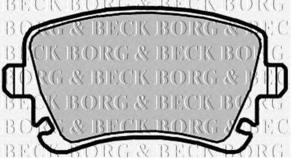 Комплект гальмівних колодок, дискове гальмо BORG & BECK BBP2139