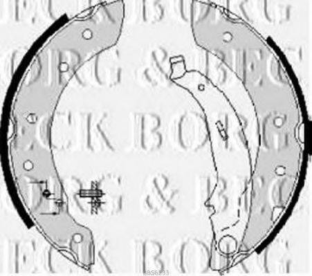 Комплект тормозных колодок BORG & BECK BBS6233