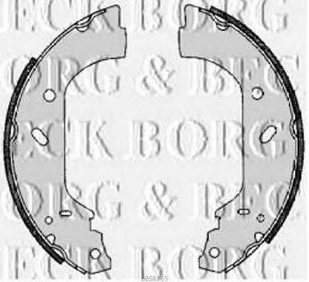 Комплект гальмівних колодок BORG & BECK BBS6265