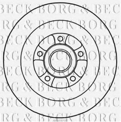 гальмівний диск BORG & BECK BBD5970S