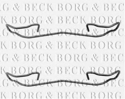 Комплектуючі, колодки дискового гальма BORG & BECK BBK1039