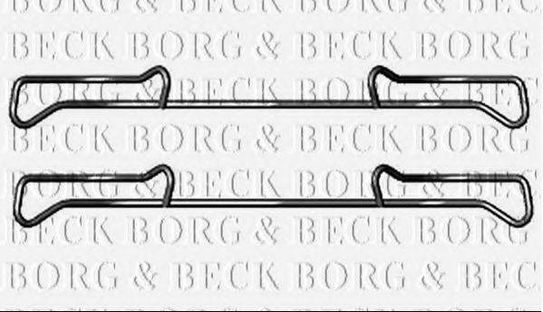 Комплектующие, колодки дискового тормоза BORG & BECK BBK1219