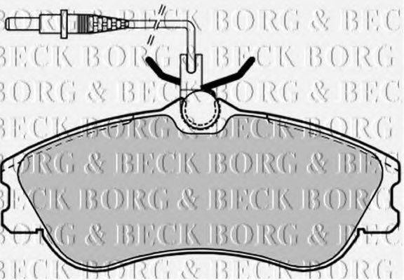 Комплект тормозных колодок, дисковый тормоз BORG & BECK BBP1601
