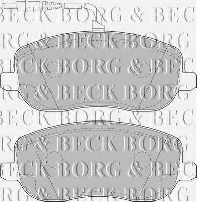 Комплект тормозных колодок, дисковый тормоз BORG & BECK BBP1826