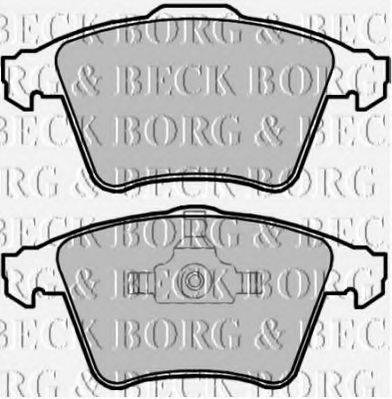 Комплект тормозных колодок, дисковый тормоз BORG & BECK BBP2108