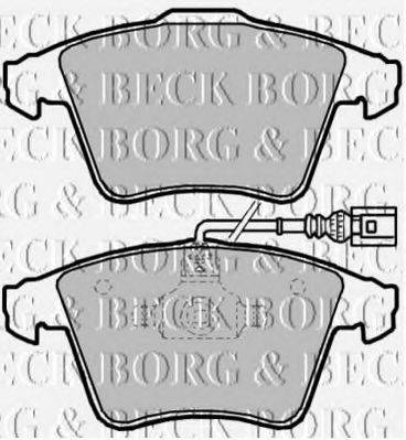 Комплект тормозных колодок, дисковый тормоз BORG & BECK BBP2144