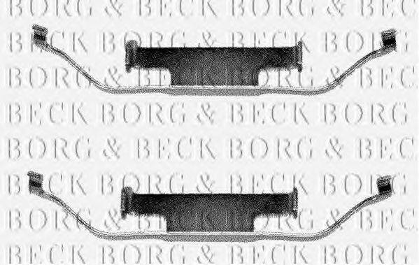 Комплектуючі, колодки дискового гальма BORG & BECK BBK1012