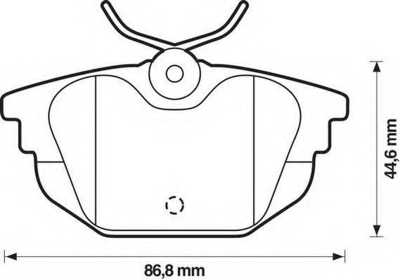 Комплект тормозных колодок, дисковый тормоз JURID 571979J