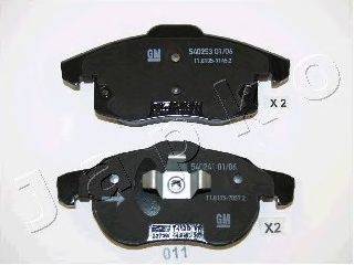 Комплект тормозных колодок, дисковый тормоз JAPKO 50011