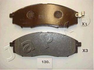 Комплект гальмівних колодок, дискове гальмо JAPKO 50130