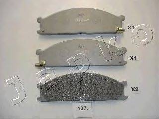 Комплект тормозных колодок, дисковый тормоз JAPKO 50137
