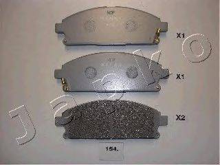 Комплект тормозных колодок, дисковый тормоз JAPKO 50154