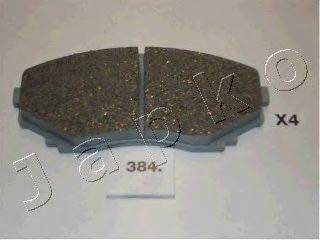 Комплект гальмівних колодок, дискове гальмо JAPKO 50384