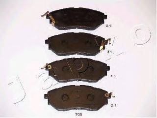 Комплект тормозных колодок, дисковый тормоз JAPKO 50709