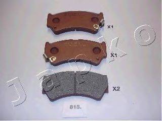 Комплект тормозных колодок, дисковый тормоз JAPKO 50815