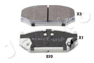 Комплект тормозных колодок, дисковый тормоз JAPKO 50820