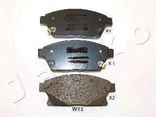 Комплект тормозных колодок, дисковый тормоз JAPKO 50W13