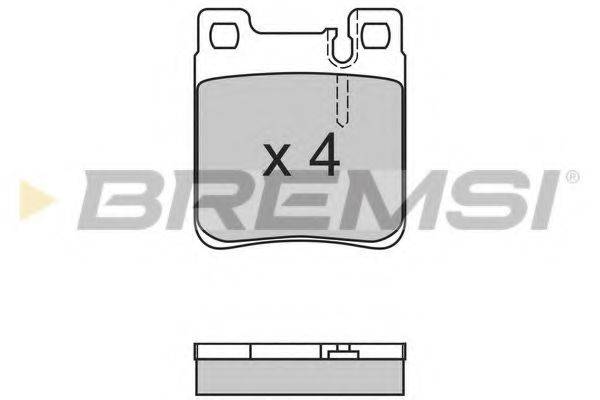 Комплект тормозных колодок, дисковый тормоз BREMSI BP2653