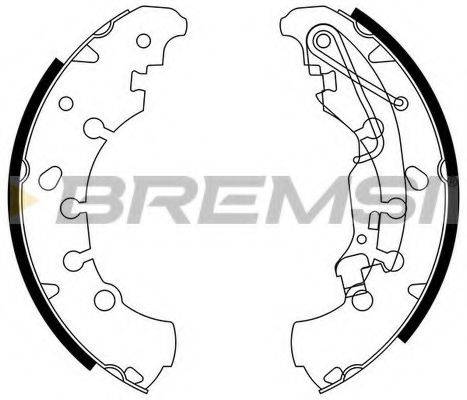Комплект тормозных колодок BREMSI GF0140