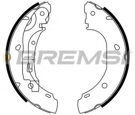 Комплект тормозных колодок BREMSI GF0186