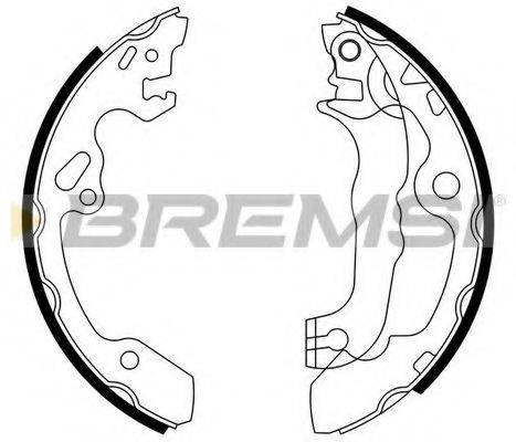 Комплект гальмівних колодок BREMSI GF0238