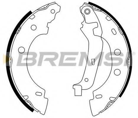 Комплект тормозных колодок BREMSI GF0400