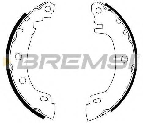Комплект гальмівних колодок BREMSI GF0405