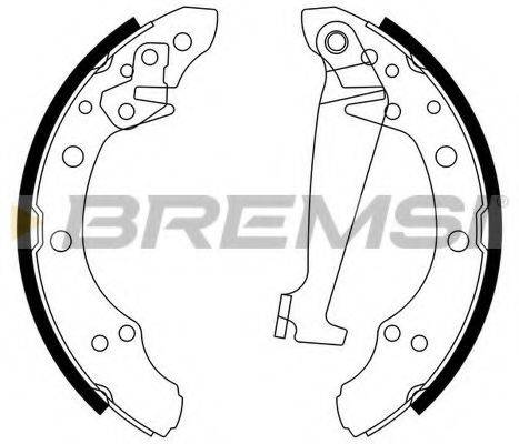 BREMSI GF0556 Комплект гальмівних колодок