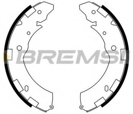 Комплект тормозных колодок BREMSI GF0833