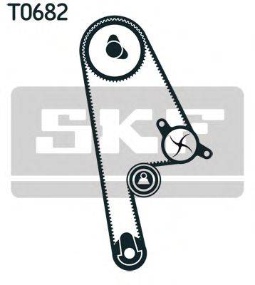 Водяний насос + комплект зубчастого ременя SKF VKMC 93616