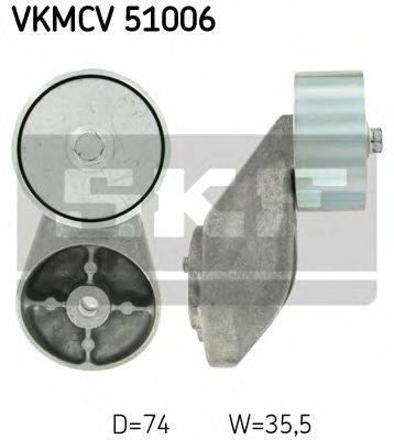 Паразитный / ведущий ролик, поликлиновой ремень SKF VKMCV 51006