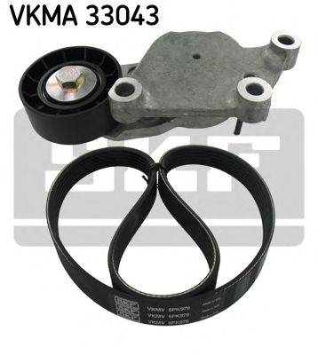 Поликлиновой ременный комплект SKF VKMA 33043