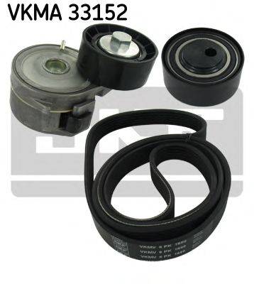 Поликлиновой ременный комплект SKF VKMA 33152