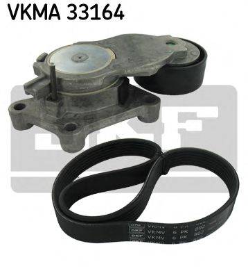 Поликлиновой ременный комплект SKF VKMA 33164