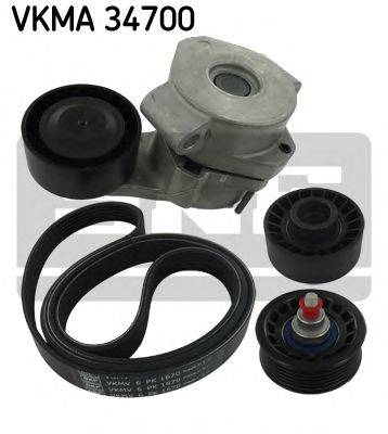 Водяний насос + комплект потічкових ременів SKF VKMC 34700