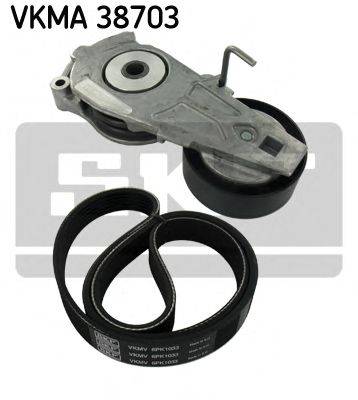 Поликлиновой ременный комплект SKF VKMA 38703