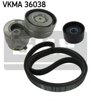 Поликлиновой ременный комплект SKF VKMA 36038