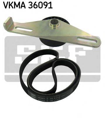 Поликлиновой ременный комплект SKF VKMA 36091