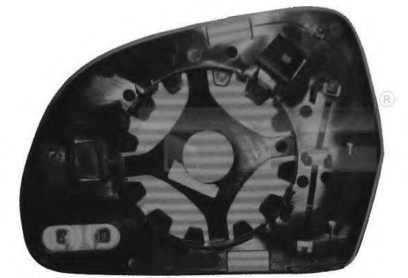 Дзеркальне скло, зовнішнє дзеркало TYC 302-0073-1