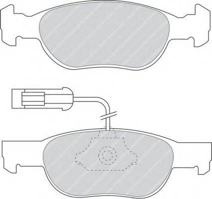 Комплект тормозных колодок, дисковый тормоз FERODO FDB1040