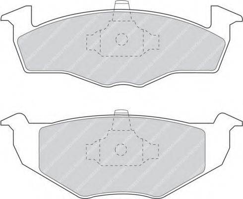 Комплект тормозных колодок, дисковый тормоз FERODO FDB1054